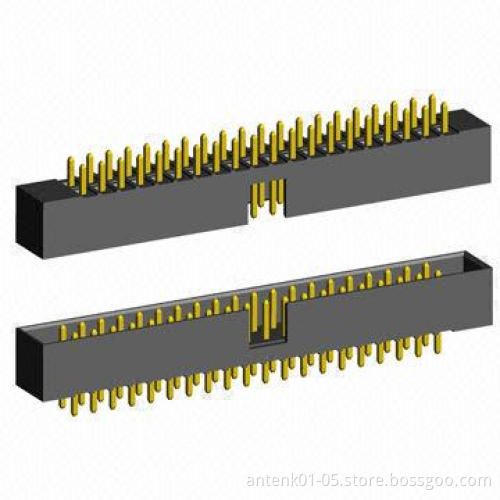 2.0mm Box Headers, Dip Straight Type, Made of Copper Alloy Contacts